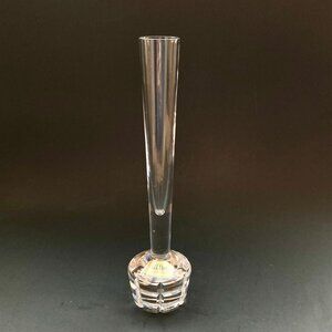 VTG Atlantis Full Lead Crystal Hand Blown & Cut 8"H Conical Bud Vase Portugal